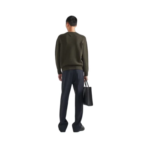 Wool and cashmere crew-neck sweater