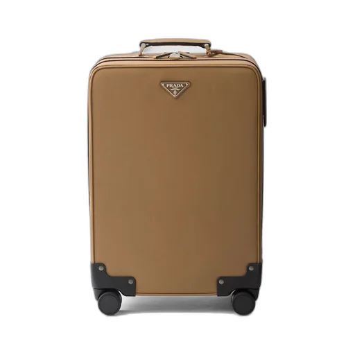 Saffiano leather trolley