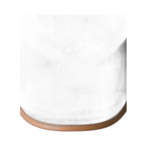 Linen blend baseball cap
