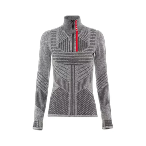Tech Rec Re-Nylon piqué sporty top