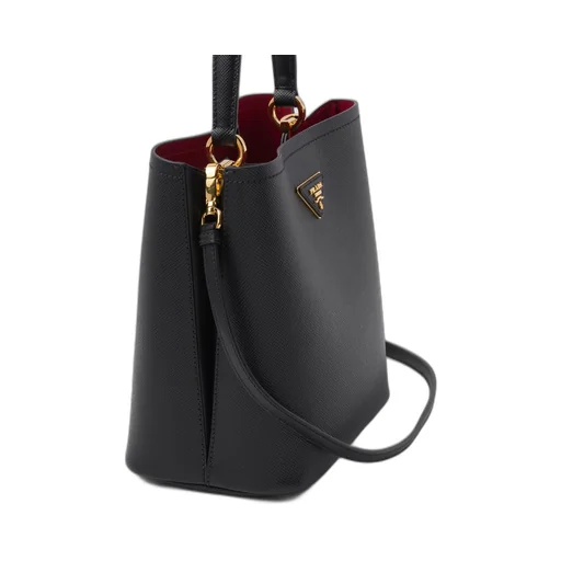 Medium Saffiano Leather Prada Panier Bag