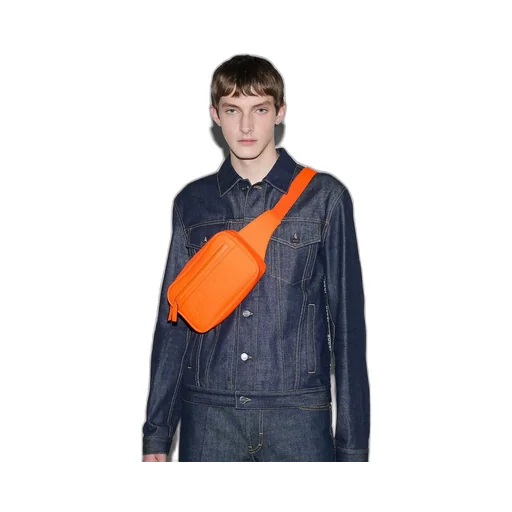 GG rubber-effect belt bag