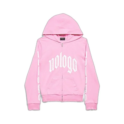 Nologo Zip-Up Hoodie Small Fit