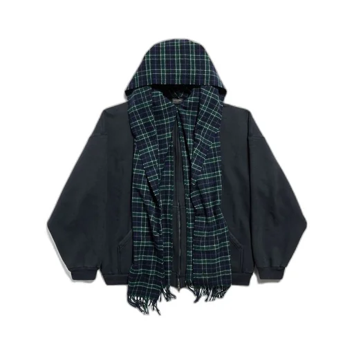 Unity Sports Icon Scarf Zip-Up Hoodie Oversized