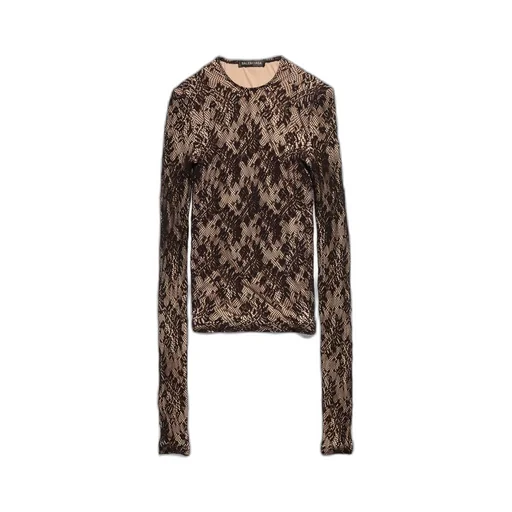 Lace Crewneck Top