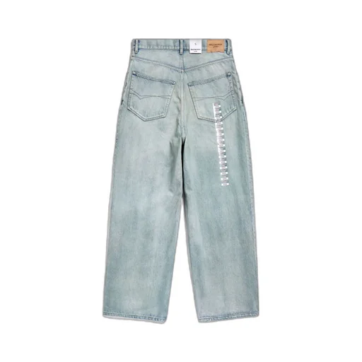 Denim Size Sticker Baggy Pants