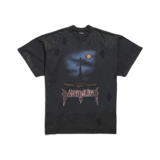 Paris Moon Double Front T-Shirt Oversized