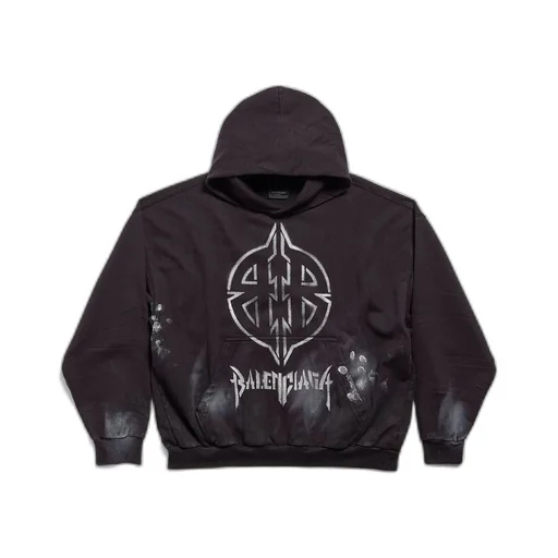 Metal BB Stencil Hoodie Medium Fit