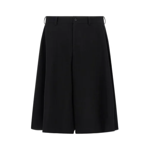 Pleated Wide-Leg Shorts