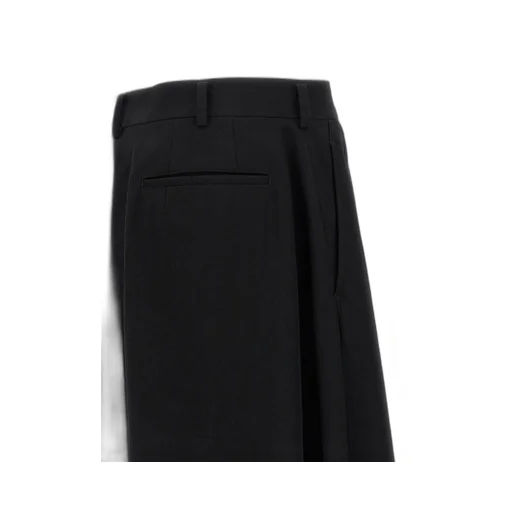 Pleated Wide-Leg Shorts