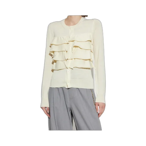 Ruffled Cardigan