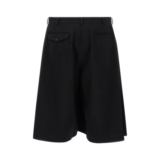 Pleated Wide-Leg Shorts