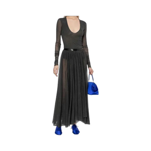 U-Neck Long Sleeve Classic Briefs Style One-Piece Suit