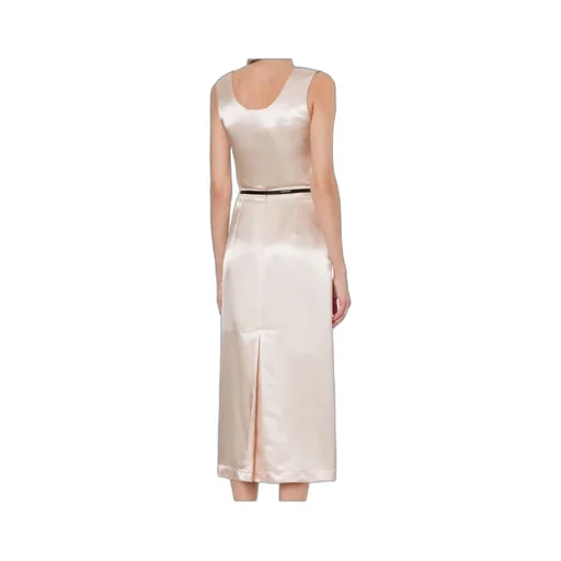 Sleeveless U-Neck Satin Vest
