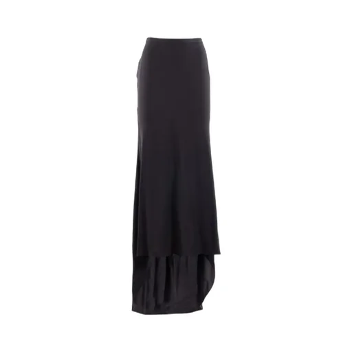 High-Low Hem Maxi Skirt