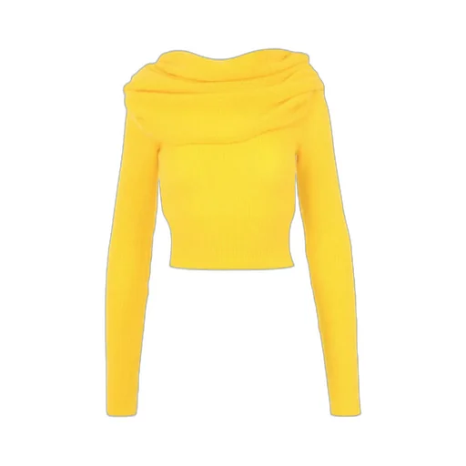 Off-The-Shoulder Knitted Jumper