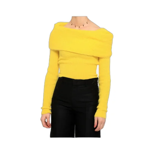 Off-The-Shoulder Knitted Jumper