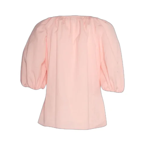 Buttoned Puffed Sleeve Shirt