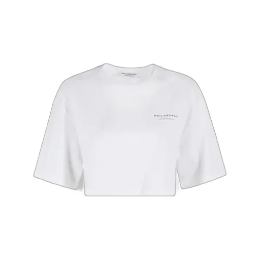 Logo Printed Cropped T-Shirt