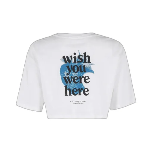 Logo Printed Cropped T-Shirt