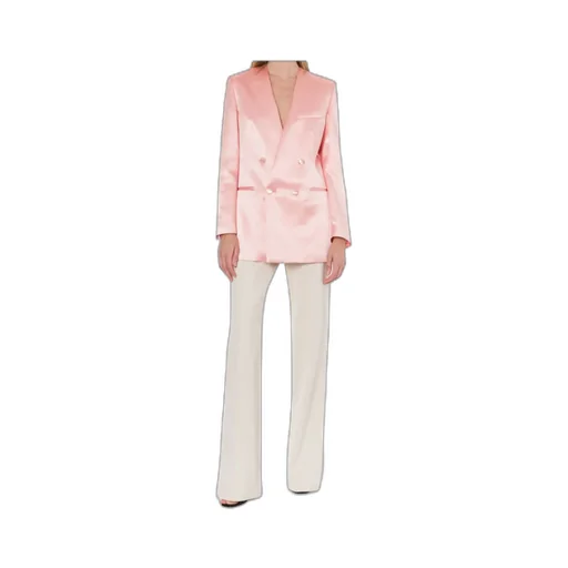 Double Breasted Satin Blazer