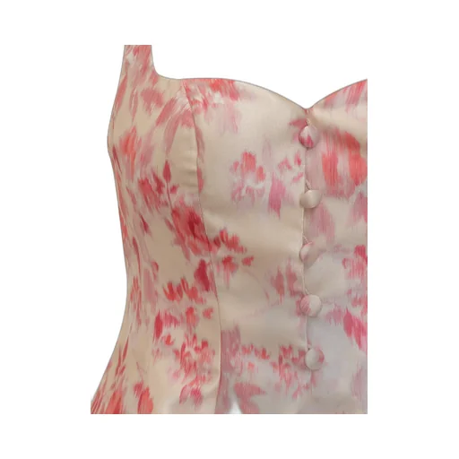 Floral-Print Flared Minidress