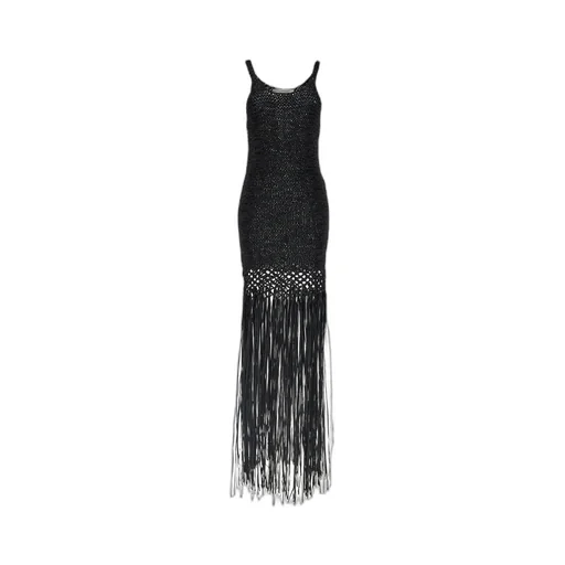 Philosophy Di Lorenzo Serafini Fringed Weaved Dress