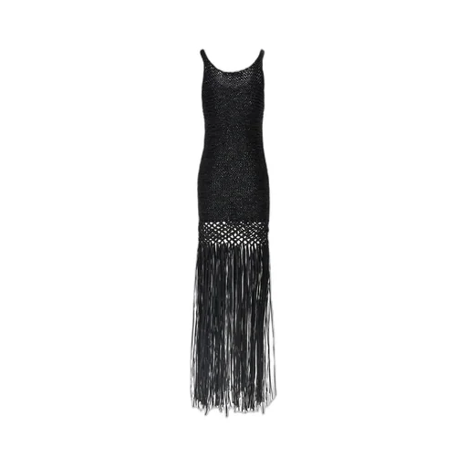 Philosophy Di Lorenzo Serafini Fringed Weaved Dress