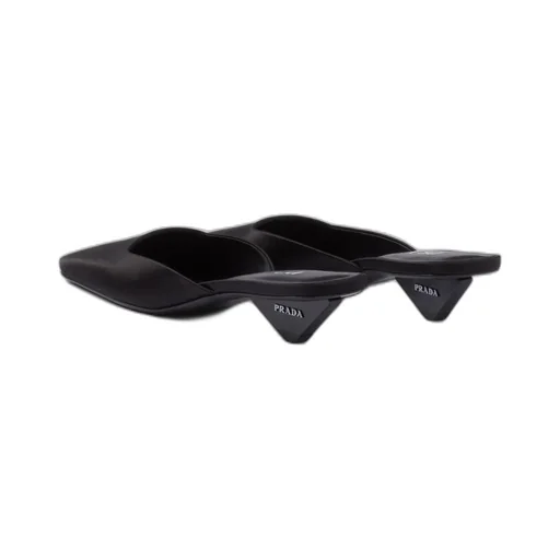 Square-Toe Logo Detailed Mules