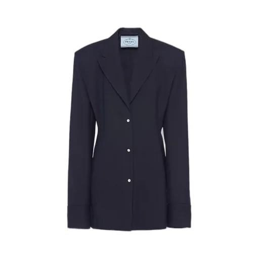 Pinstripe Single-Breasted Shirt Jacket