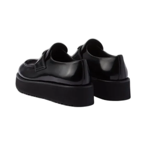 Triangle-Logo Slip-On Loafers
