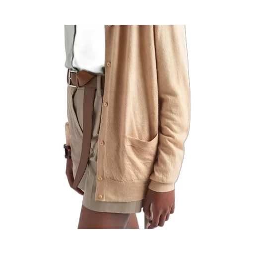 Triangle-Logo V-Neck Cardigan