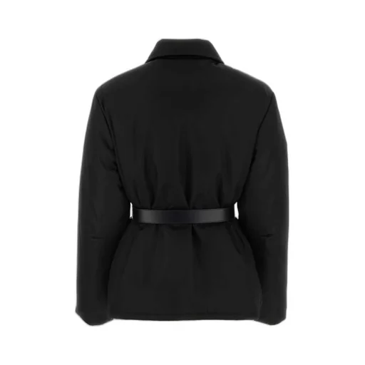 Logo Plaque Belt-Detailed Jacket