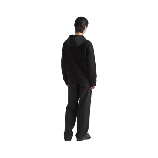 Technical Fabric And Re-Nylon Hoodie