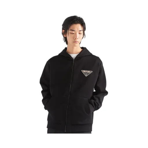 Technical Fabric And Re-Nylon Hoodie