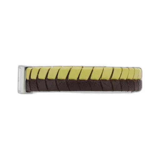 Logo-Debossed Two-Toned Braided Bracelet