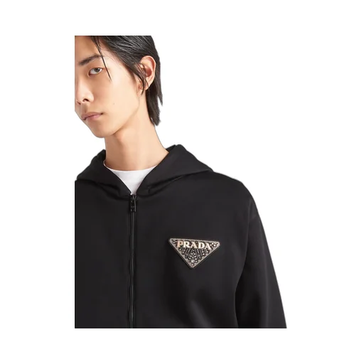 Technical Fabric And Re-Nylon Hoodie