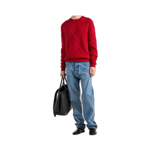 Logo Patch Straight Leg Jeans