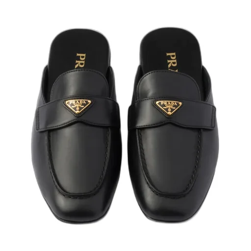 Square-Toe Slip-On Mules