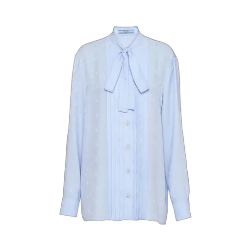 Jacquard Crepe De Chine Blouse