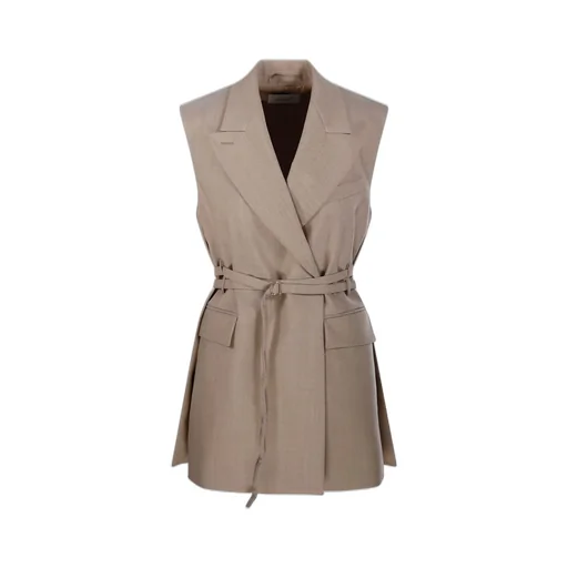Sleeveless Double-Breasted Vest