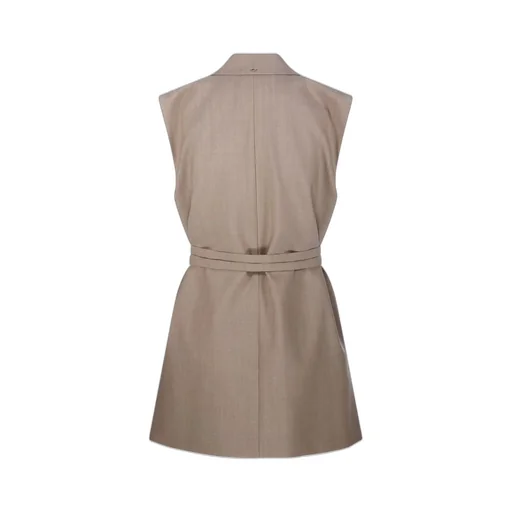 Sleeveless Double-Breasted Vest