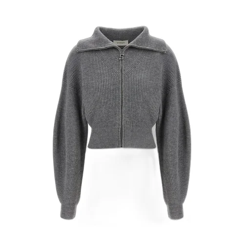 Ribbed Knit Cropped Cardigan