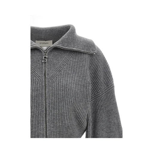 Ribbed Knit Cropped Cardigan