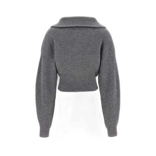 Ribbed Knit Cropped Cardigan