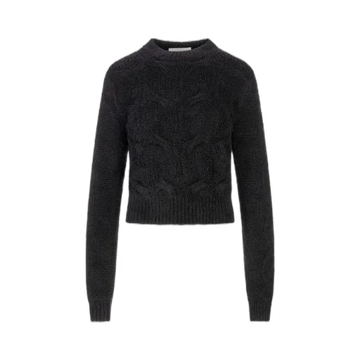 Cable Knit Cropped Sweater
