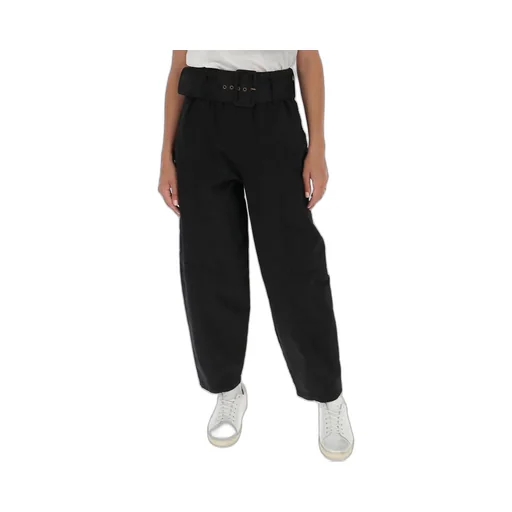 High-Waisted Belted Pants