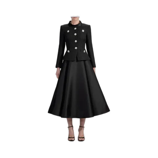 Tweed Jacket And Skirt Set