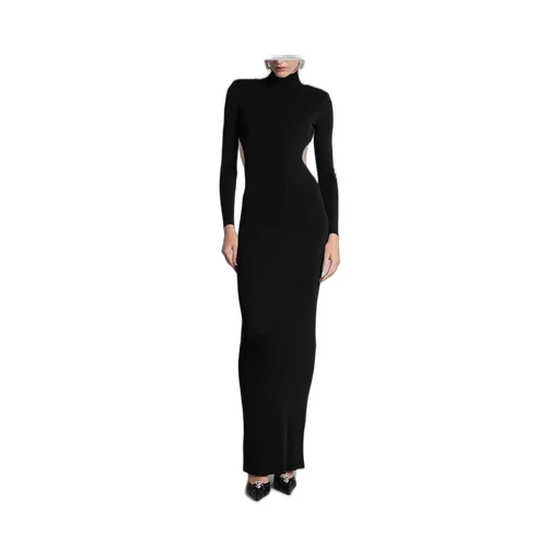 Long Sleeve Cutout Gown