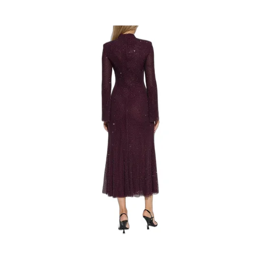 Sequin Embellished Long Sleeve Gown